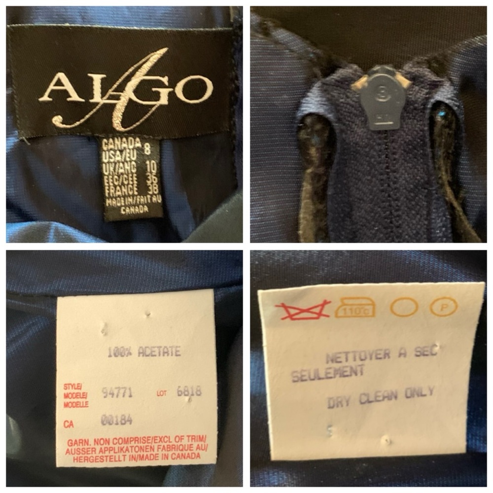 A. Algo Blue Formal Evening Gown - Picture 16 of 16